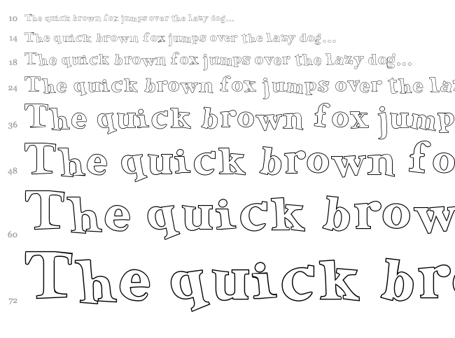 Green Eggs and Spam font waterfall